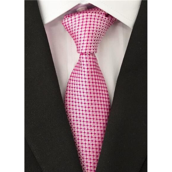 Men's Necktie Classic Silk Tie Woven Jacquard Neck Ties - Picture 6 of 8